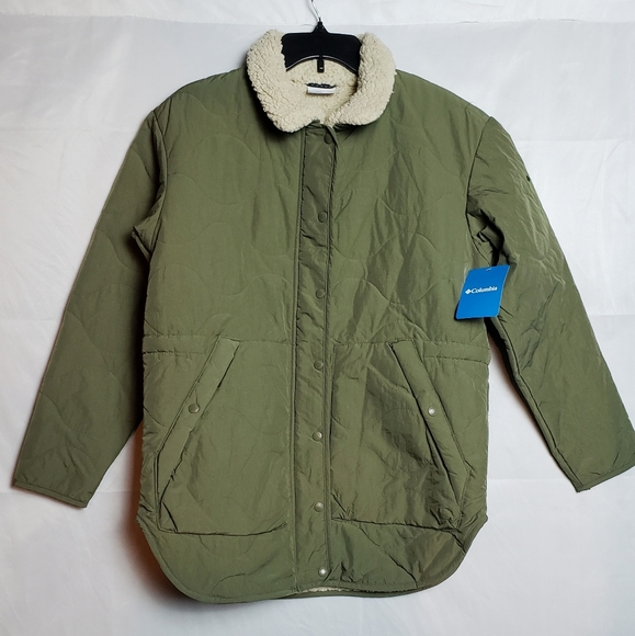 Nwt Womens Columbia  Birchwood Quilted Jacket Green - Picture 5 of 12
